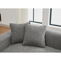 Arrived 2 Piece Boucle Cloud Sofa Set, Upholstered Sofa Set, Modern 3 Seater And 2 Seater Sofa With Mdf End Table For Living Room ,Apartment,3 2 Couch,Boucle,Dark Gray Gray Polyester Primary Living Space Soft Tight Back Modern Square Arms Foam
