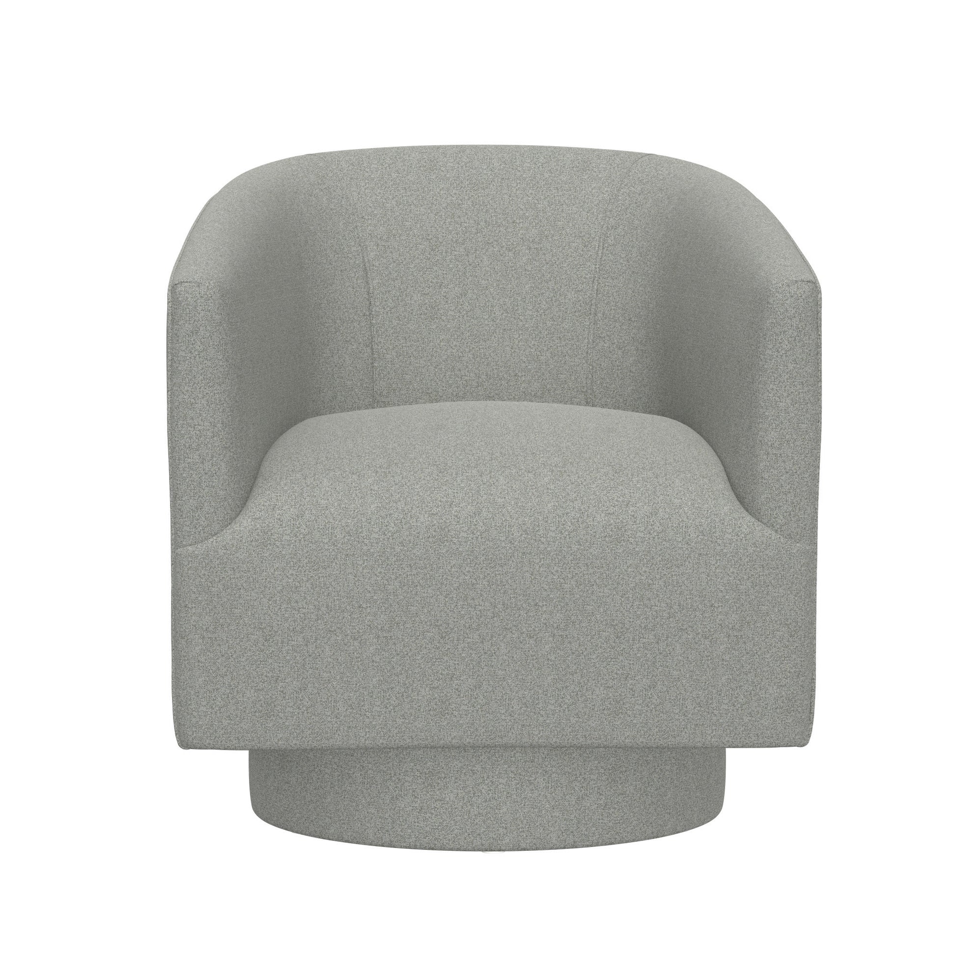 Bralin Gray Swivel Accent Chair Gray Foam Engineered Wood