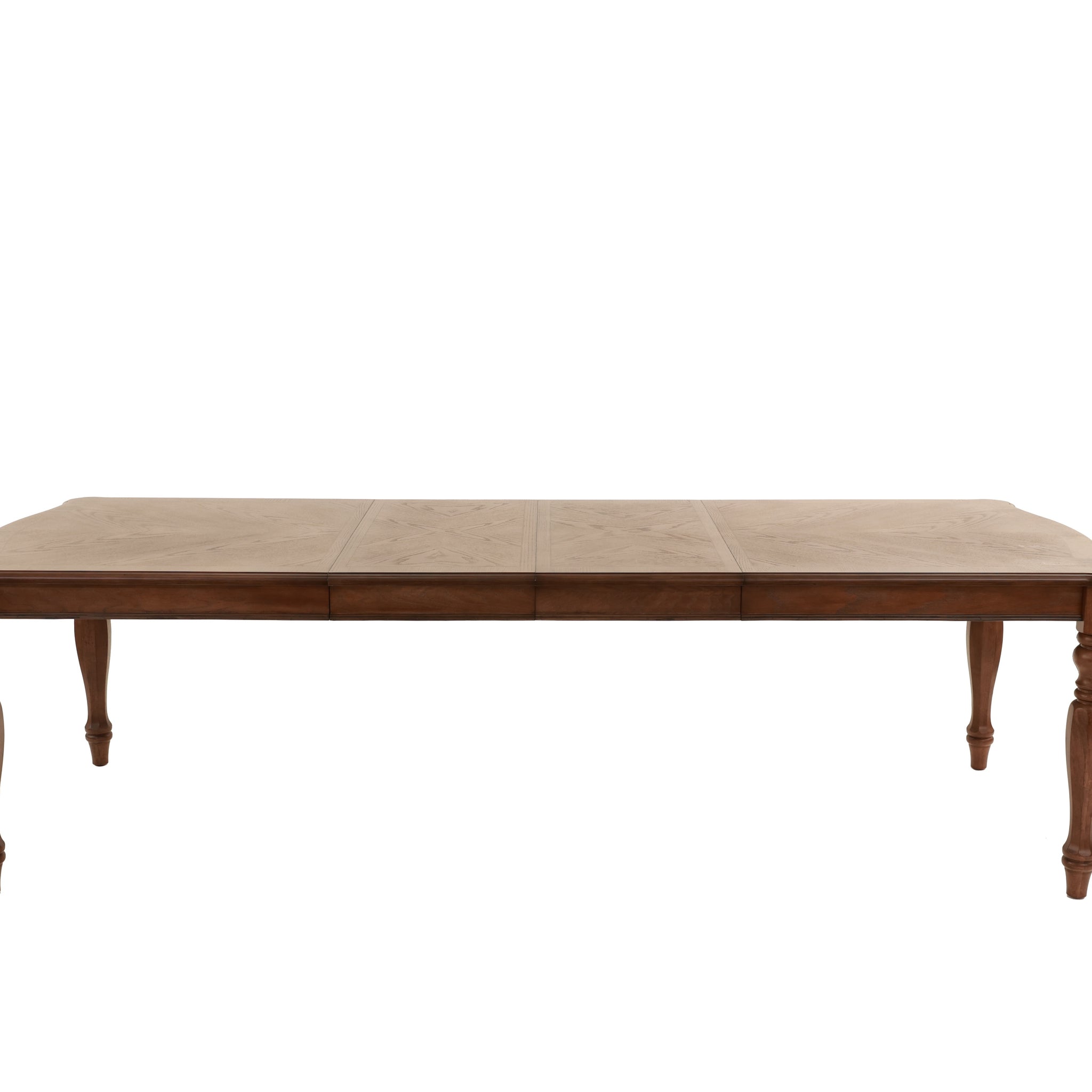 Transitional Style 1Pc Dining Table W 2X Leaves Ash Oak Rectangle Table Unique Design Legs Kitchen Dining Room Oak Seats 8 Dining Room Contemporary,Modern,Transitional Rubberwood Kitchen & Dining Tables Rectangular Rubber Wood,Solid Wood