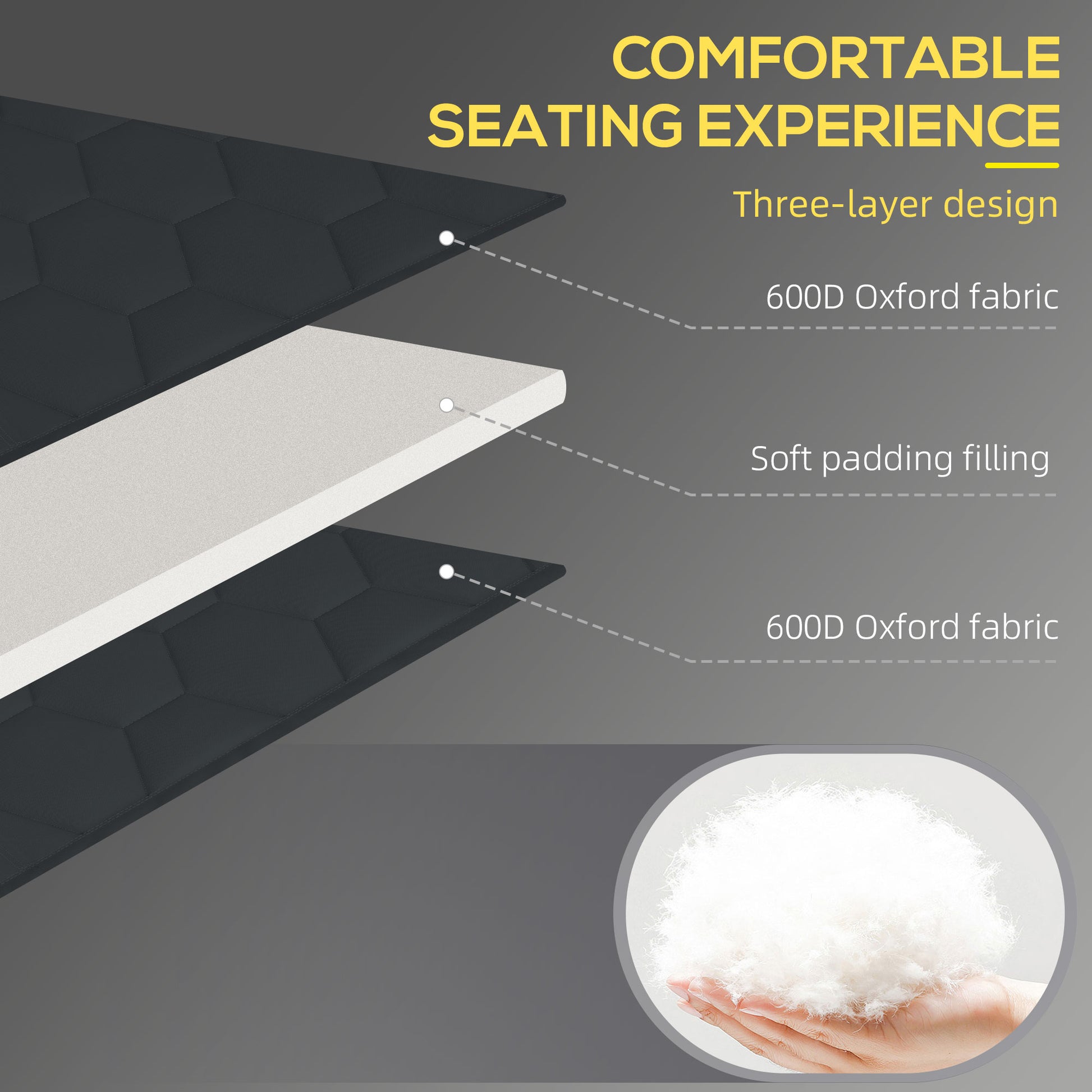 Outsunny Folding Chaise Lounge Set With 5 Level Reclining Back, Outdoor Lounge Tanning Chair With Padded Seat, Side Pocket & Headrest For Beach, Yard, Patio, Black Black Steel