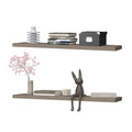 Greer Floating Shelf In Melamine X2,Taupe Taupe Minimalist,Modern Particle Board Melamine