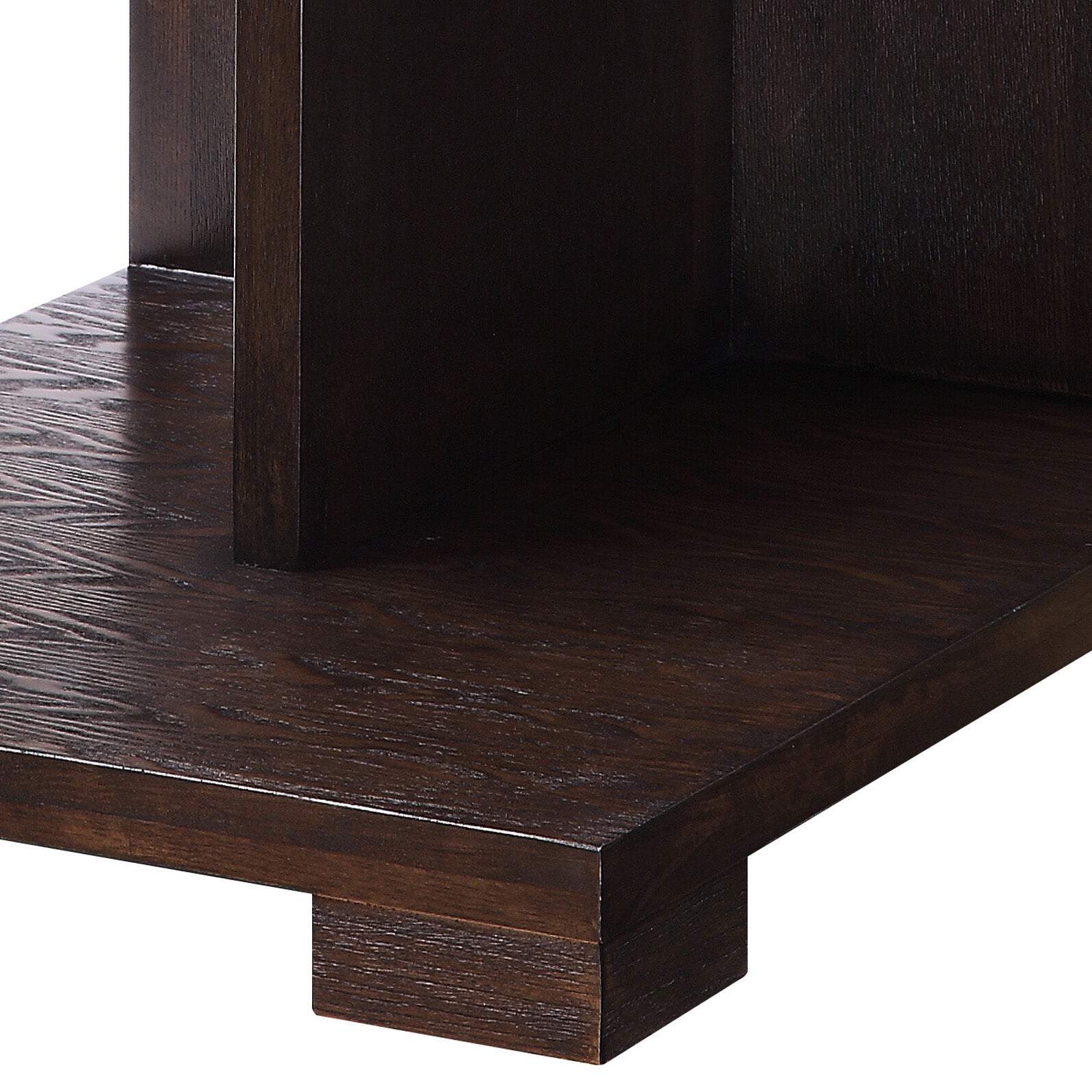 Walnut 1 Drawer End Table Walnut Primary Living Space Contemporary Poplar Drawers Rectangular Wood