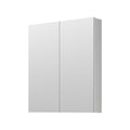 36'' W X 36'' H Bathroom Mirror Medicine Cabinet Wooden Door Medicine Cabinets For Bathroom, Wall Mounted Recessed Or Surface, Bathroom Mirror With Storage White Engineered Wood