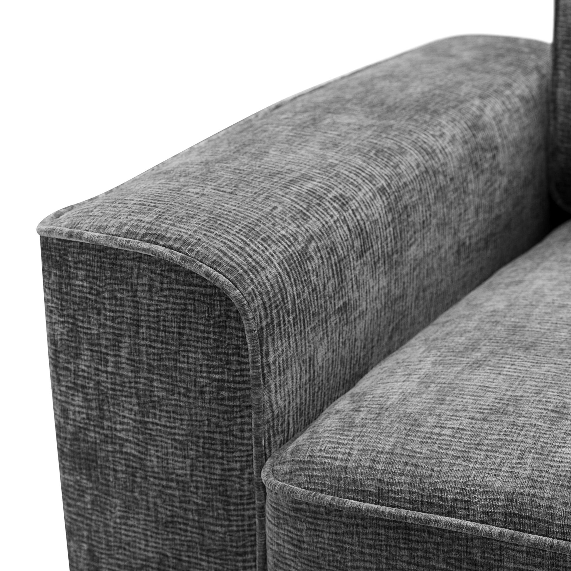 Cozy Duo Grey Loveseat Sofa Grey Solid Wood Mdf 2 Seat