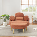 3206 Comfortable Seating Suitable For Small Apartment Bedroom Space Orange Corduroy 1 Seat