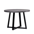 Rustic Distressed Solid Wood Round Dining Table Grey Gray Pine Pine