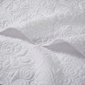 Reversible Quilt Set White Full Queen Full White Cotton