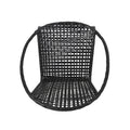 Java Chair Set Of 2 Black Pe Rattan Iron