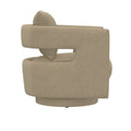 Supe Tan Swivel Chair Tan Foam Engineered Wood