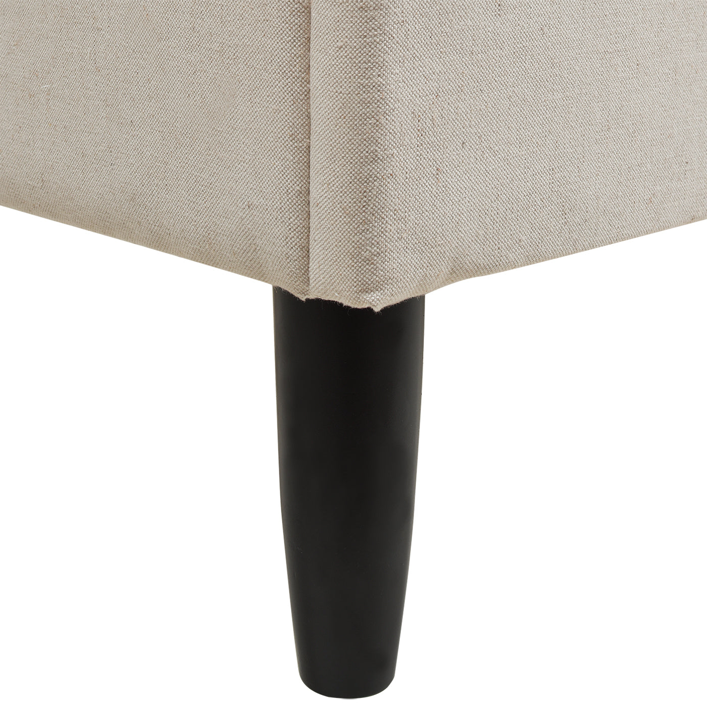 Aspen Vertical Tufted Headboard Platform Bed Set, King, Light Beige Linen Box Spring Not Required King Beige Wood Foam Linen Linen