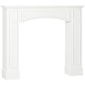 Homcom Modern Fireplace Mantel, Surround Mantels For Fireplace With Decorative Pattern Interior Width 29