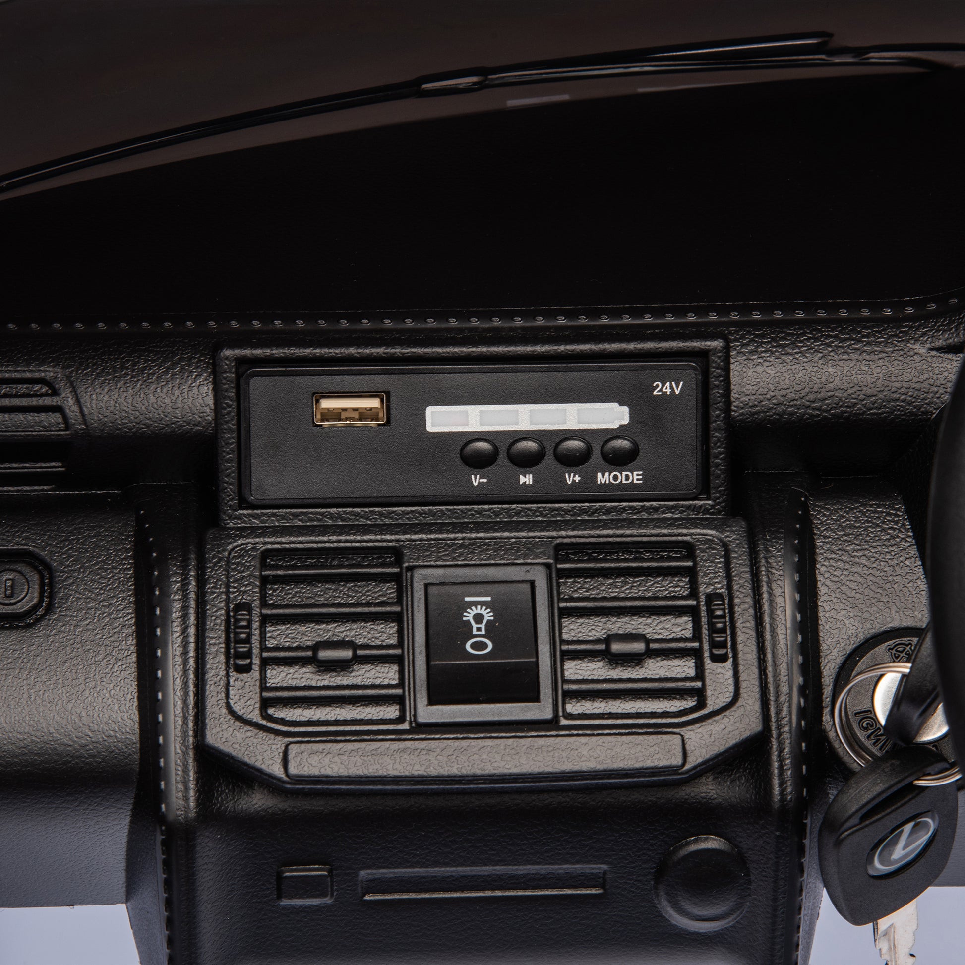 Licensed Lexus Lx600 24V Two Seater Kids Ride On Car W Parents Control,Seat Width 20 Inches,2Wd,Four Wheel Suspension,Bluetooth,Mp3,Music,Adjustable Volume,Power Display,Speeds 1.86 3.11Mph For Kids. White Polypropylene