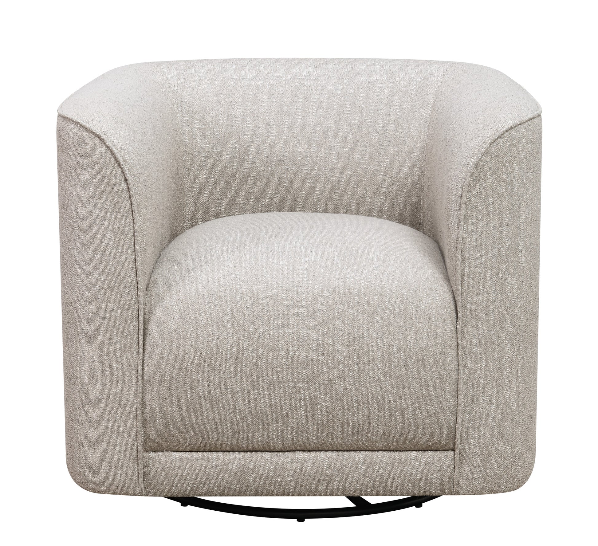 Brella Tan Swivel Accent Chair Tan Foam Engineered Wood