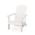 Hunter Adirondack Chair With Hideaway Ottoman White Wood