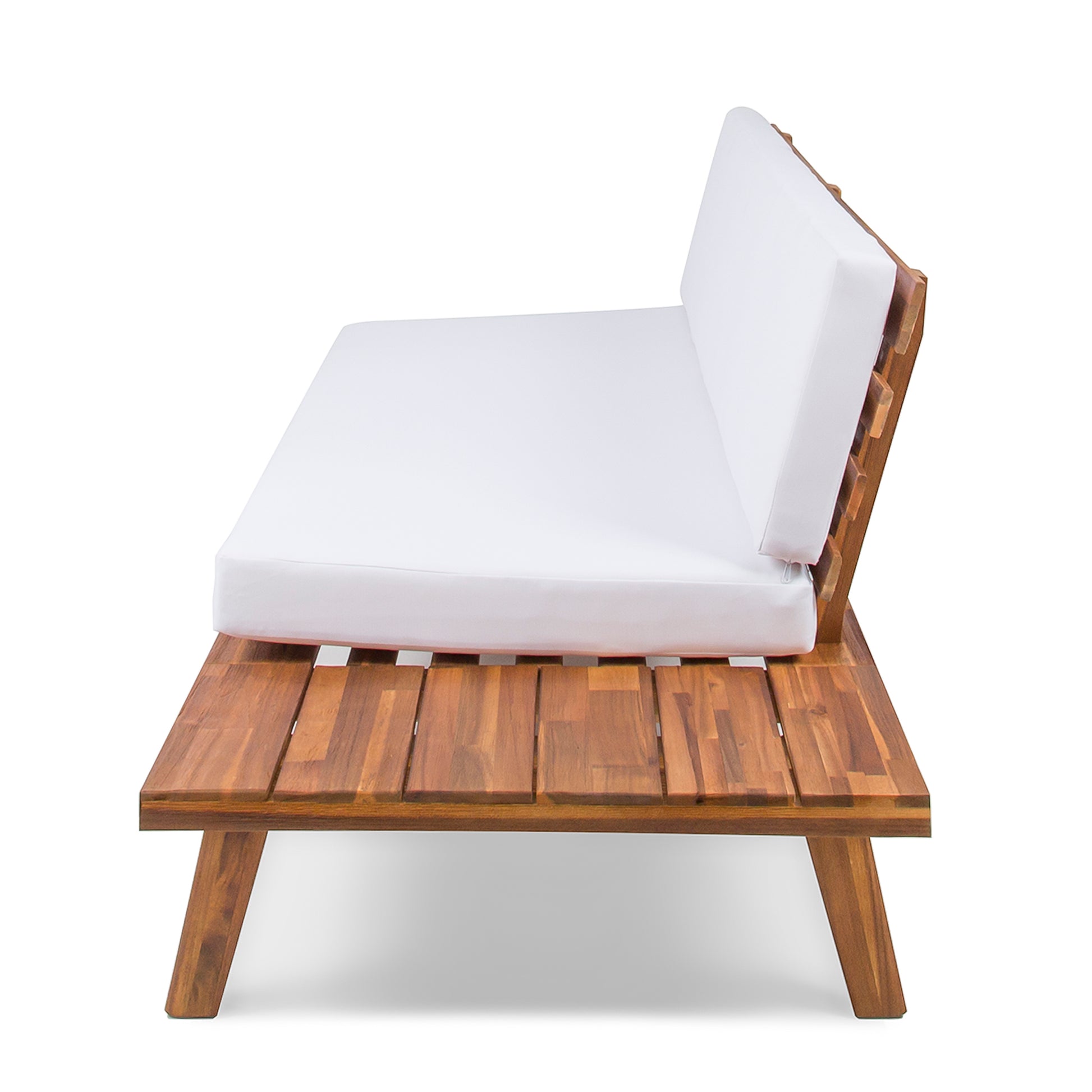 Hillcrest 2 Seater Sofa Right Side White Acacia Wood