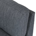 Chaise Lounge Charcoal Fabric