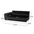 Luxurious Black Velvet 4 Seater Sofa With Ultra Soft Cushions, Metal Silver Legs Decor With Exquisite Craftsman, And Timeless Elegance, Perfect For Elevating Modern And Sophisticated Living Spaces Black Velvet Wood Primary Living Space Pillow Back Soft
