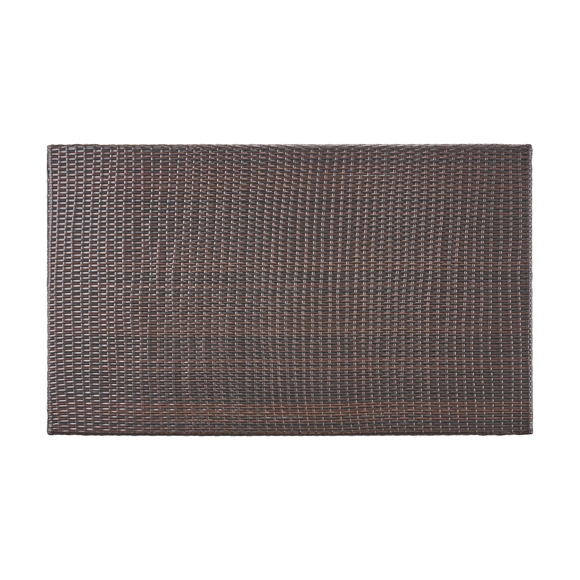 Rhode Island 7Pc Rectangular Table Brown Rattan