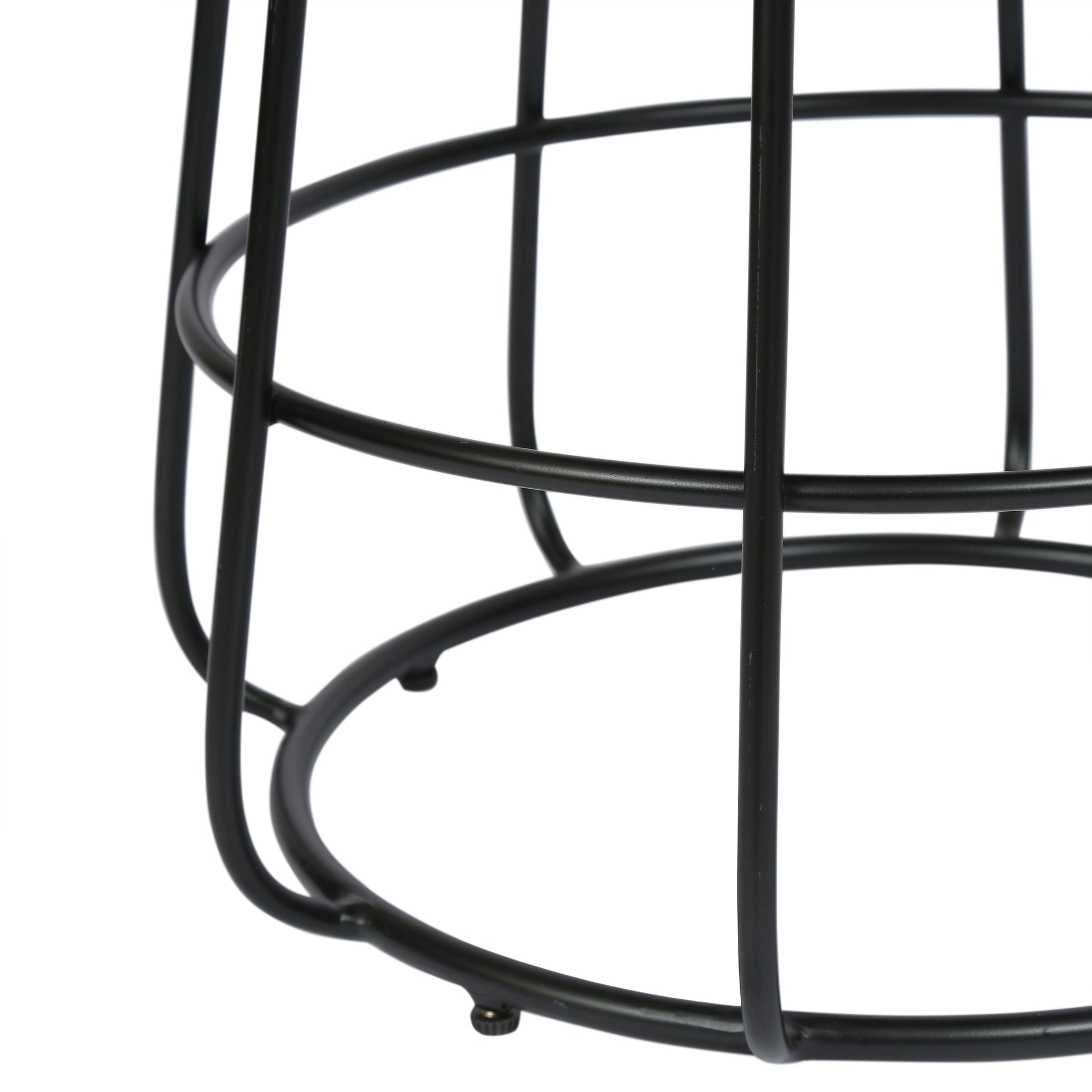 Side Table Black White Marble Metal