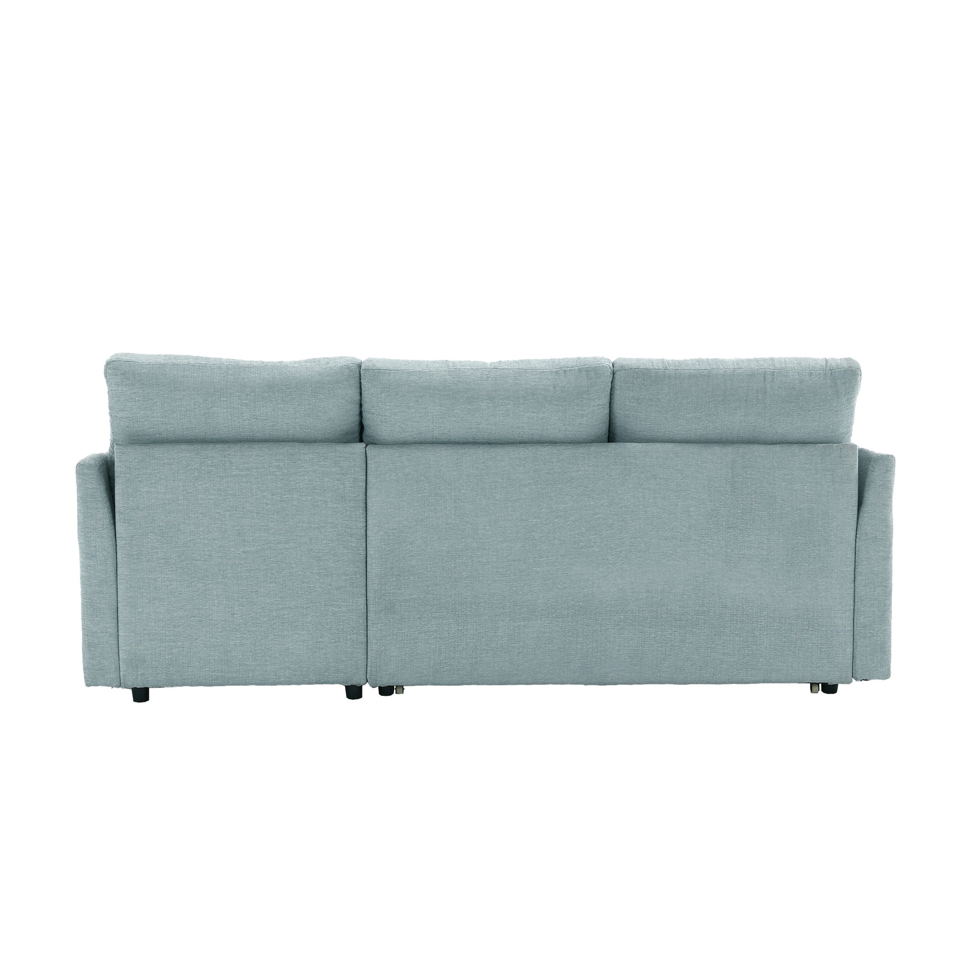 United We Win Furniture, Modular L Shaped Sofa, Modular Long Sofa With Reversible Chaise Lounge, Sofa Bed, Sleeper Sofa, Modular Sofa Combination With Storage Seats. Mint Green Chenille 3 Seat