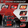 Qaba Kids Truck Engine Toy, Kids Mechanic Car Repair Set, Engine Disassembly Play Workshop, Includes 61 Pieces, Steering Wheel, Horn, Light For 3 5 Years Old, Red Red Abs