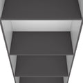 Sutton Bookcase With Tier Storage Shelves Multicolor Particle Board Engineered Wood