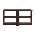 Walnut Sofa Table With 2 Shelf Walnut Primary Living Space Poplar Rectangular Shelves Console Tables Rectangular Wood Sled