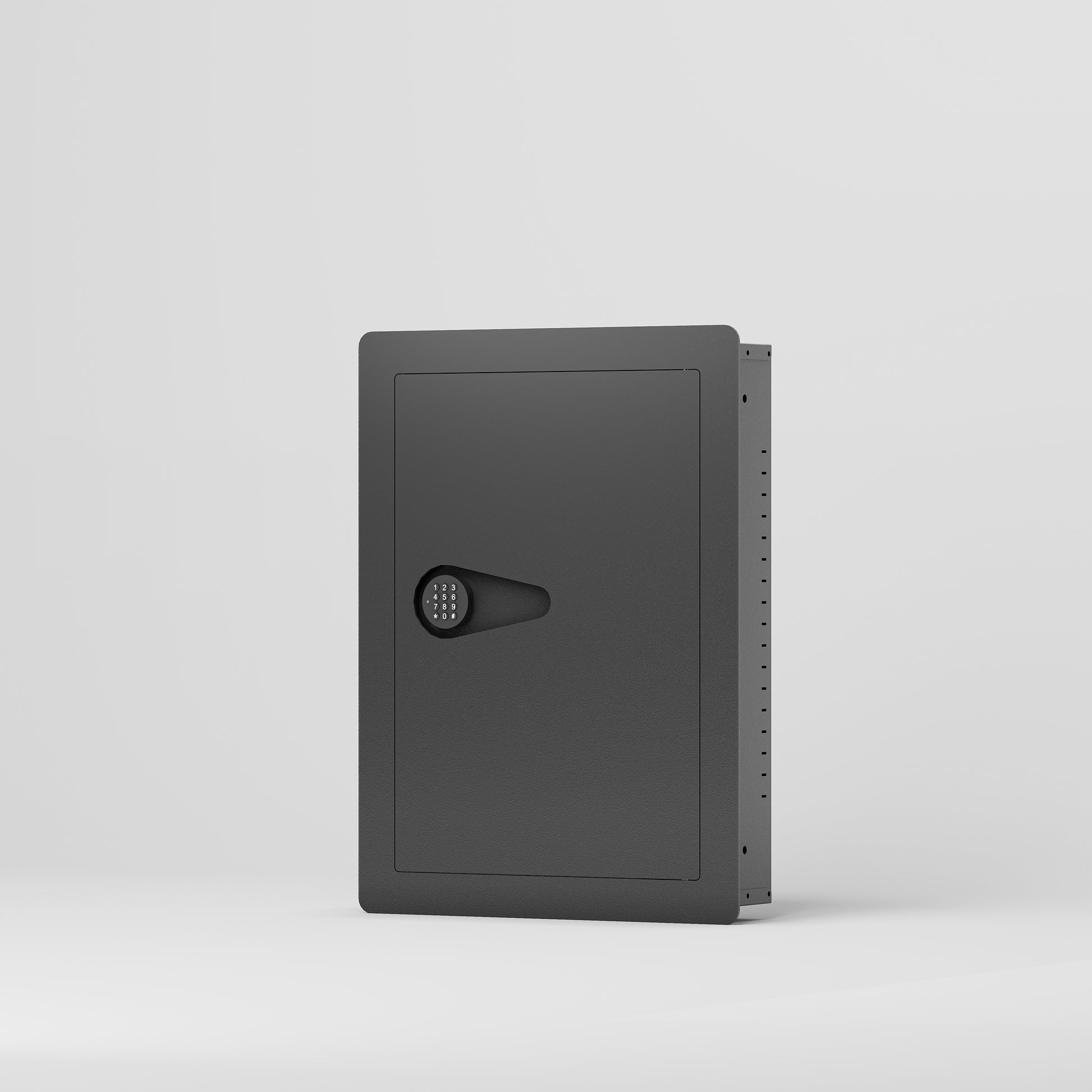 Wall Safes Between The Studs, Hidden Safe With Digital Keypad, Removable Shelves, In Wall Safe For Firearms, Gun, Valuables Black Black Steel