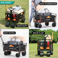 Black & Orange Folding Campers Black Gold Metal