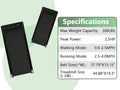 Walking Pad Under Desk Treadmill For Home Office 2.5Hp Walking Treadmill 0.6 4Mph 300Lbs Capacity Treadmill For Walking Running Remote Control Batteries Black Metal