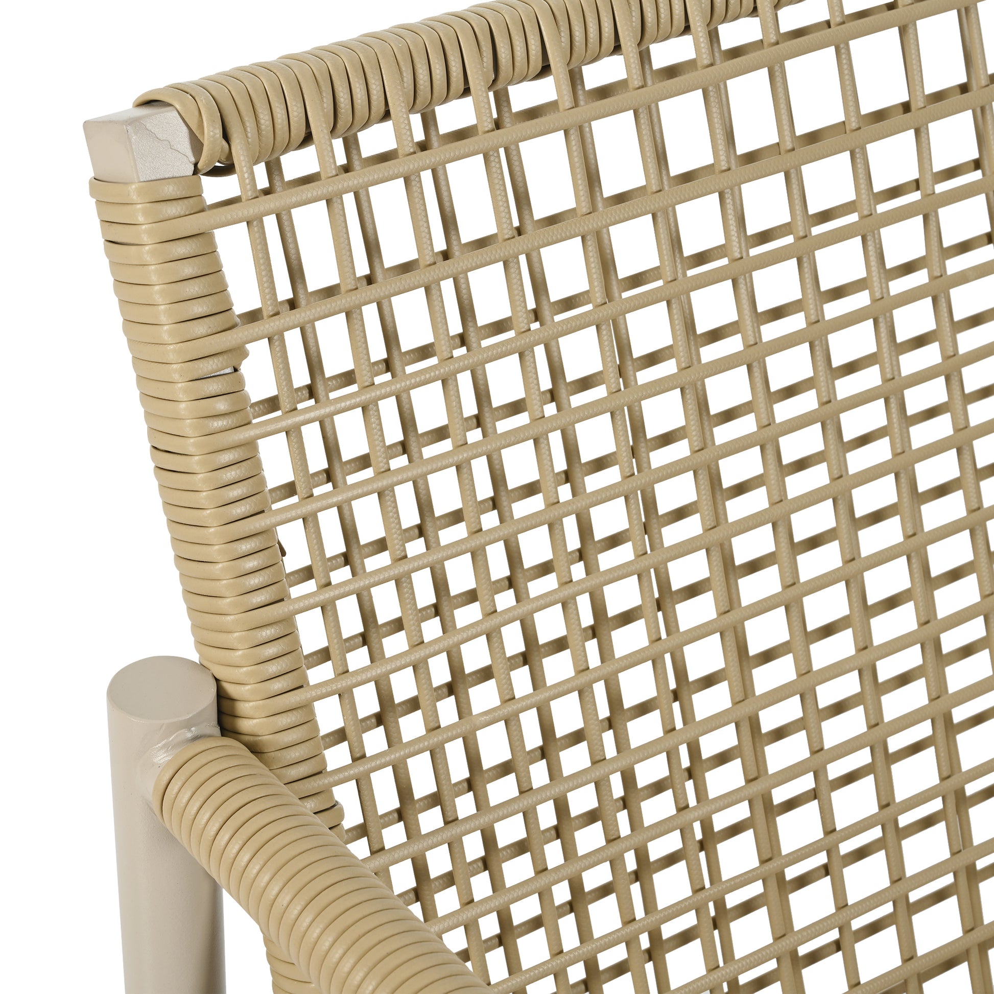 4 Pieces Patio Furniture Set, Pe Rattan Wicker 4 Pcs Outdoor Sofa Set W Washable Cushion And Tempered Glass Tabletop, Conversation Furniture For Garden Poolside Balcony Yes Complete Patio Set White Natural Garden & Outdoor Artsy Complete Patio Sets