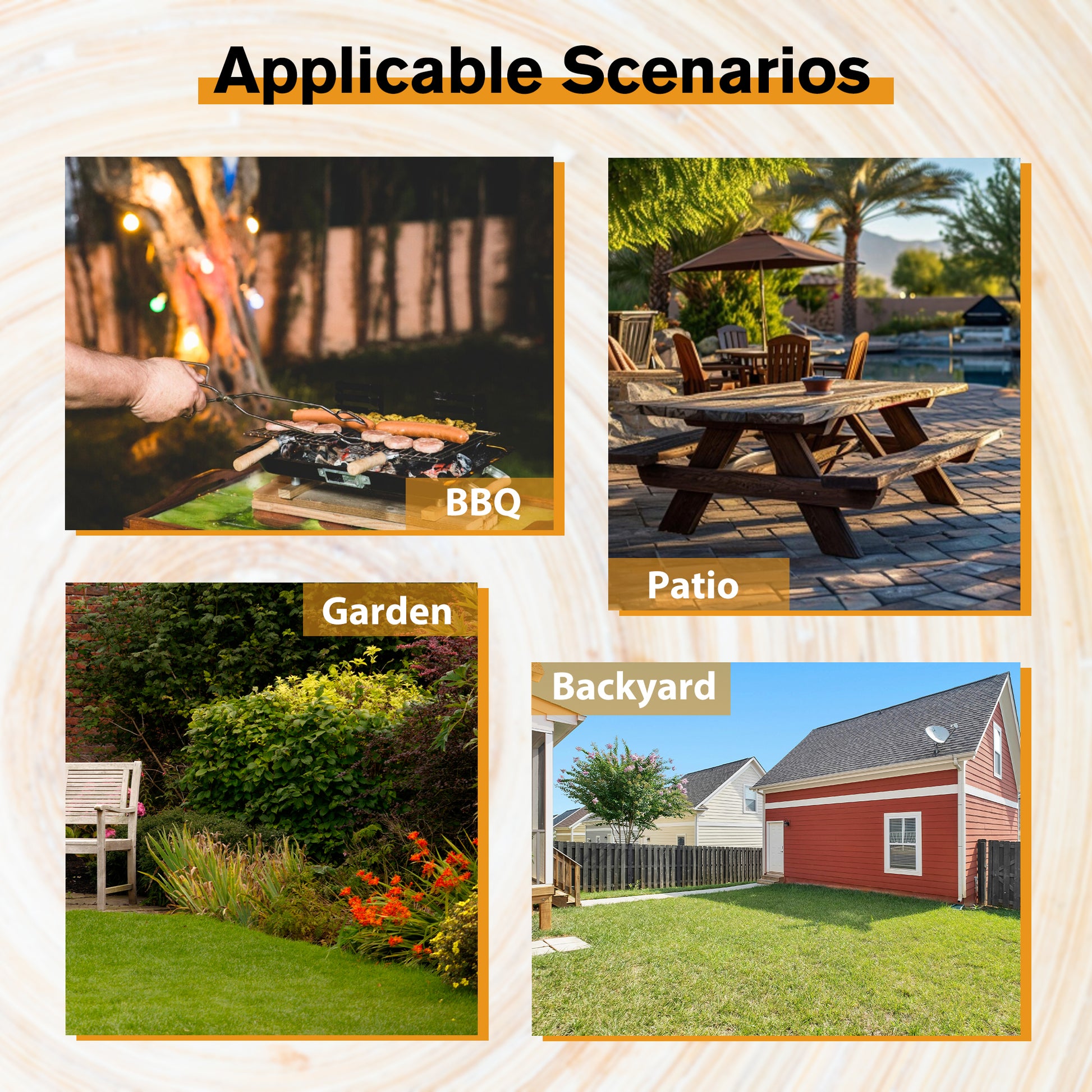 8 Person Brown Wooden Picnic Table, Outdoor Camping Dining Table With 2 Seats, Garden, Diy With 2 Built In Benches, 2220Lb Capacity Brown Wood