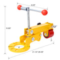 Fender Roller Tool Lip Rolling Reforming Extending Tools Auto Body Light Truck Lip Wheel Arch Roller Flaring Former Heavy Duty For Automobile Maintenance Yellow Steel