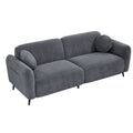 83.9''Upholstered Sofa For Living Room, Bedroom, And Apartments Grey Polyester 2 Seat
