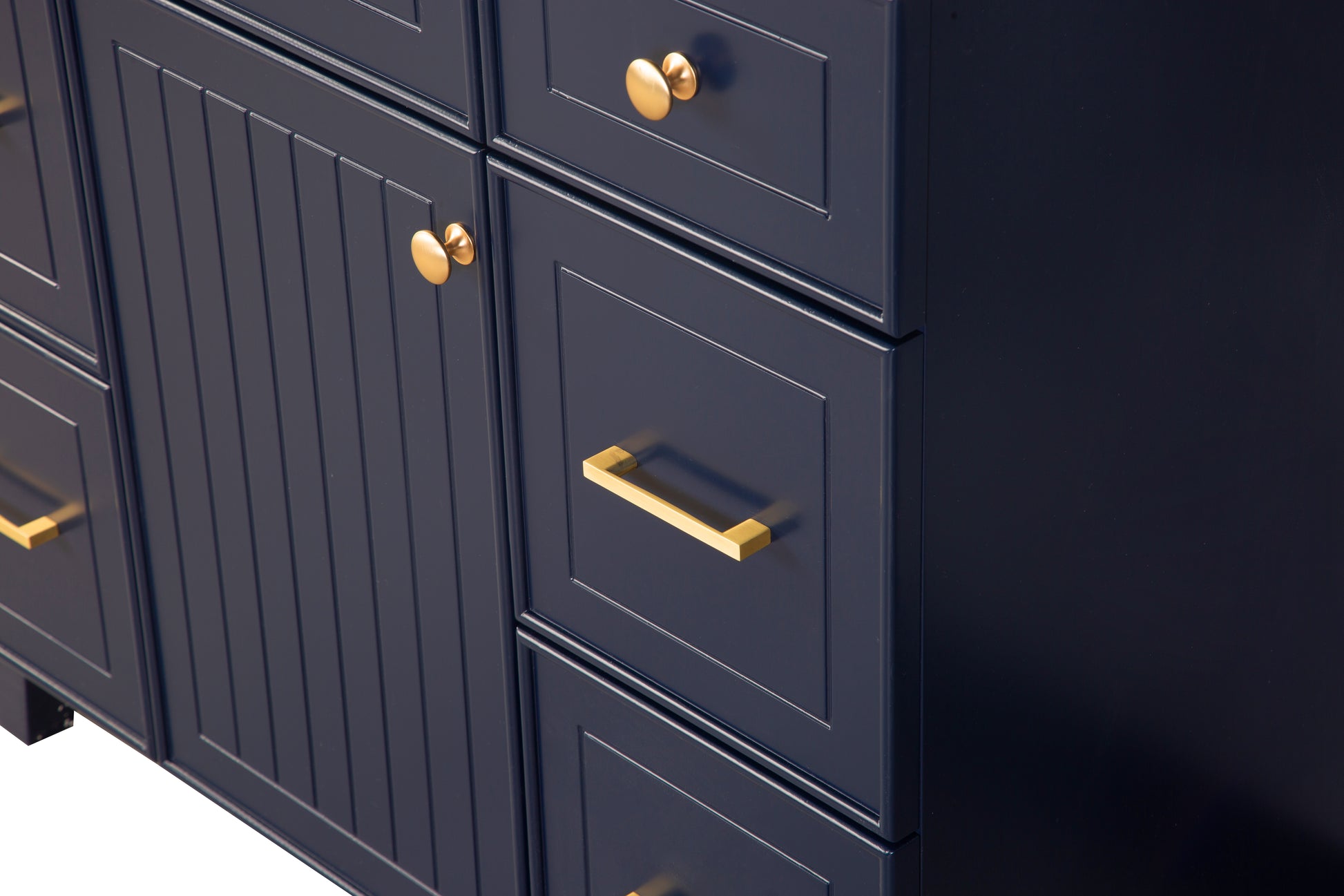 36" Bathroom Cabinet Only, Without Basin, 23V07 36Nb Navy Blue Mdf
