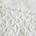 5 Piece Tufted Cotton Chenille Daybed Set Off White Daybed Off White Cotton
