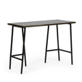 Console Table Brown Metal & Wood