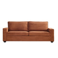 Corduroy Sofa, 87.4 Inch Modern Design Sofa With Cup Holder And Storage Bags, Deep Seat Sofa Couch,Comfy Couch For Living Room,Apartment,Office,Brown Brown Corduroy 3 Seat