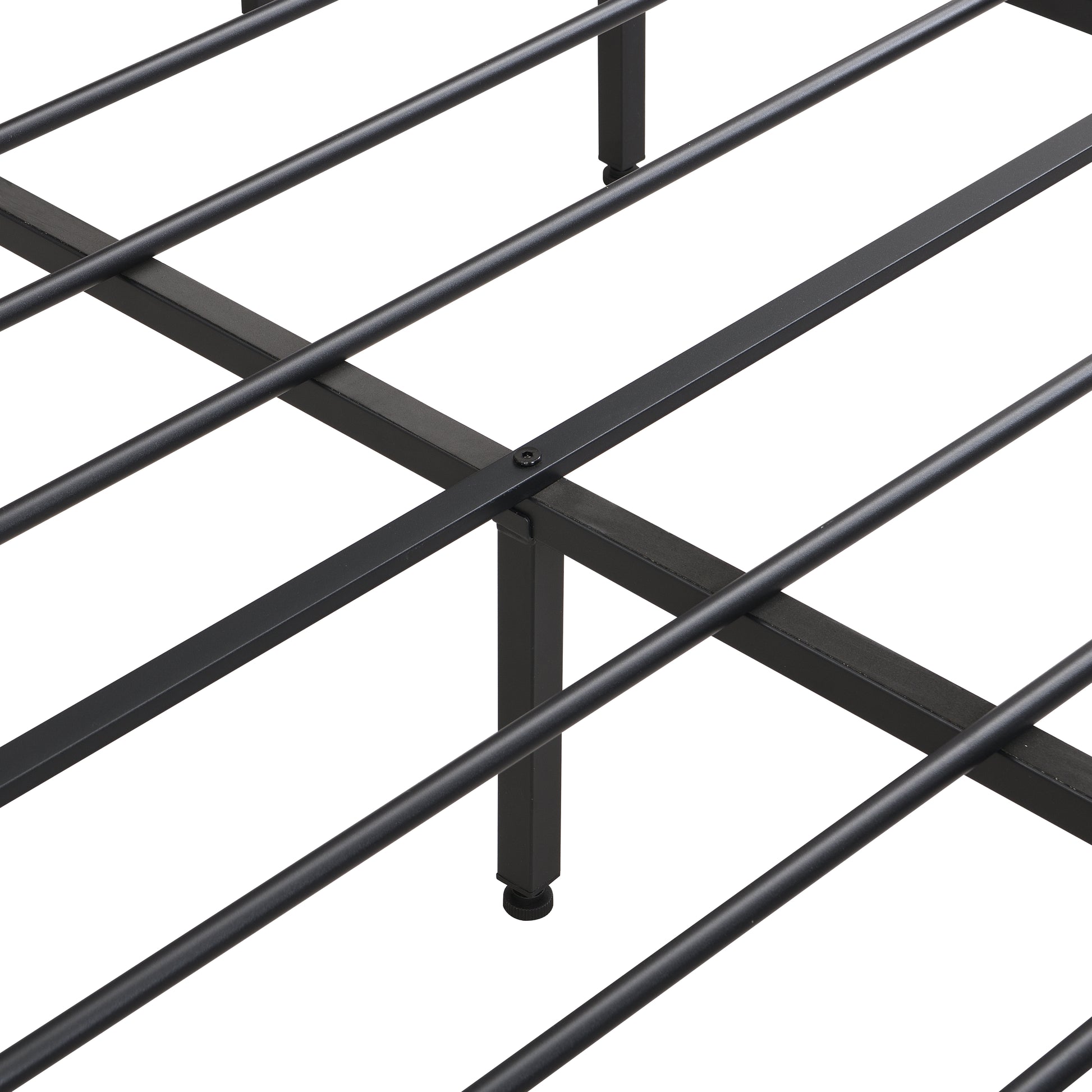 Industrial King Bed Frame With Led Lights And 2 Usb Ports, Bed Frame King Size With Storage, Noise Free, No Box Spring Needed, Rustic Brown Box Spring Not Required King Antique Brown Metal Brown Bedroom Industrial Metal & Wood