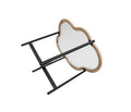 Cloud Coffee Table Set Of 2,Coffee Table ,End Table With Tempered Changrainbow Glass For Living Room, Bedroom ,Office, Balcony Natural Wood Temptered Glass Stainless Steel Mdf