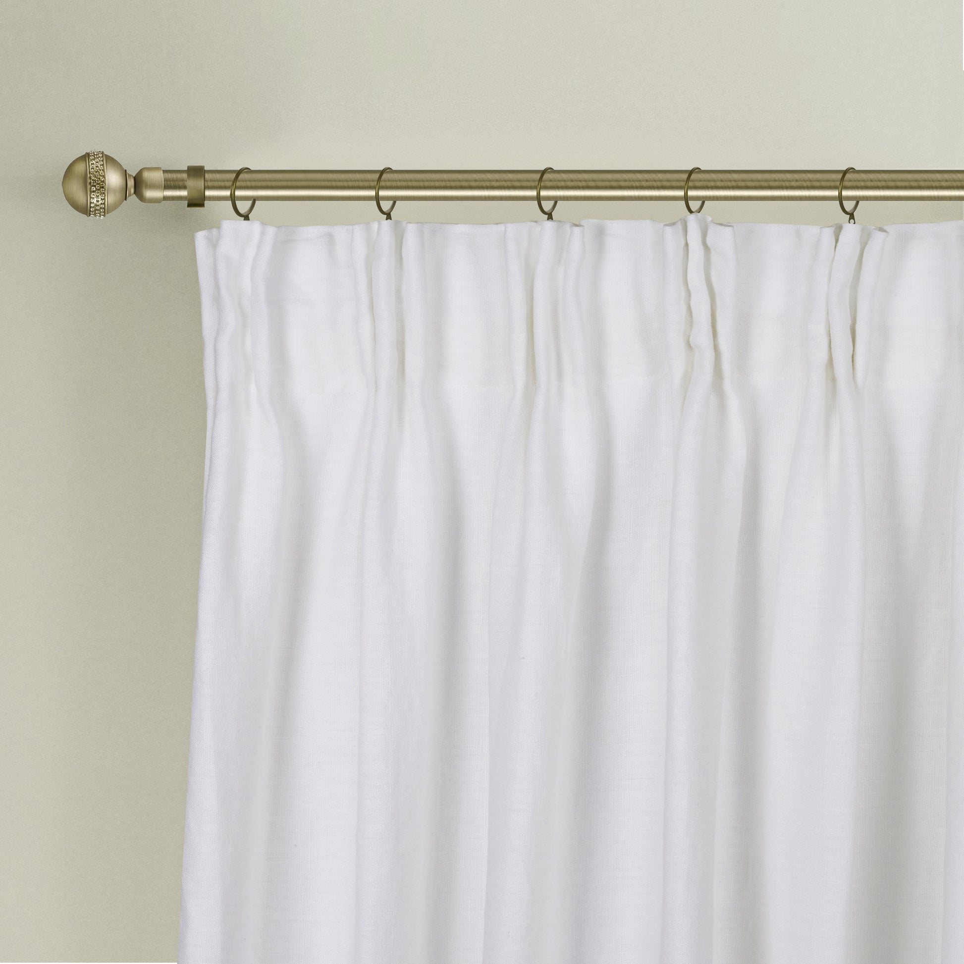 Newport Cotton Lining Window Curtains For Bedroom, Linen Curtains For Living Room, 84 Inches Long Curtains For Living Room, Soft White Soft White Linen