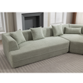 And Upgraded Extended Edition Modular Sofamodern Minimalist Style Sofa, Upholsteredfree Combination, Round Fiber Fabric, Anti Wrinkle Fabric,Dimension Extension,Green Green Polyester Primary Living Space Medium Soft Tight Back Modern Flared Arms Fiber