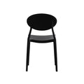 Westlake Injection Molding Pp Chair Set Of 2 Black Polypropylene