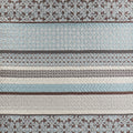 5 Piece Reversible Jacquard Bedspread Set Blue Queen Queen Blue Cotton