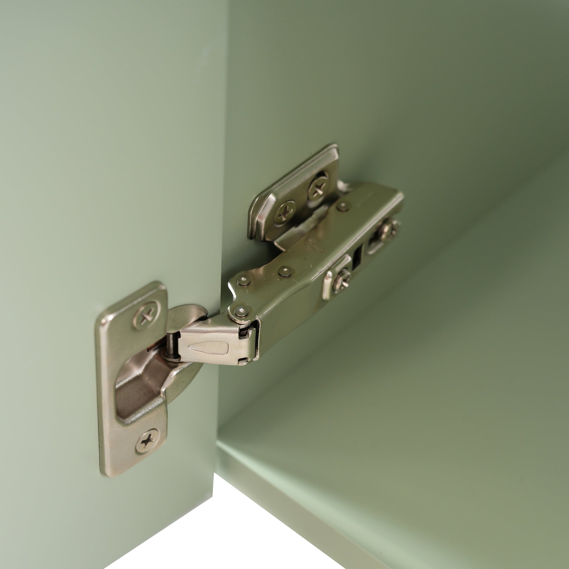 Video 21.6 Inch Modern Floating Bathroom Vanity With Ceramic Basin Perfect For Small Bathrooms, Right Side Storage Green Bathroom Ceramic Mdf