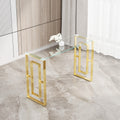 Console Table Stainless Steel Glass,Meal Side Table Golden Clear Bs 02 Golden,Transparent Primary Living Space Modern Stainless Steel
