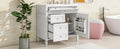 36'' Bathroom Vanity With Top Sink, Modern Bathroom Storage Cabinet With 2 Drawers And A Tip Out Drawer, Single Sink Bathroom Vanity White Bathroom Solid Wood Mdf Ceramic,Solid Wood Mdf