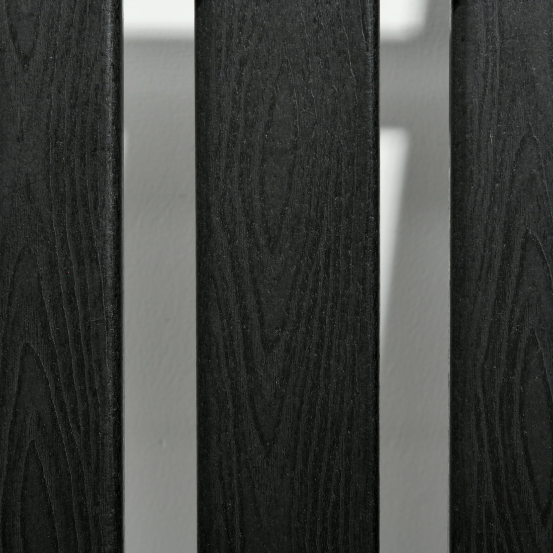 Outsunny Outdoor Rocking Chair, All Weather Resistant Hdpe Rocking Patio Chairs With Rustic High Back, Armrests, Oversized Seat And Slatted Backrest, 350Lbs Weight Capacity, Black Black Plastic