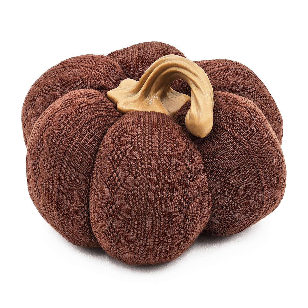 Set Of 2, 8.3X8.3X5.3" Dark Brown Pumpkin, Pumpkin Ornament Decor For Holiday Harvest Festival Fall Festival & Thanksgiving Dark Brown Polyester