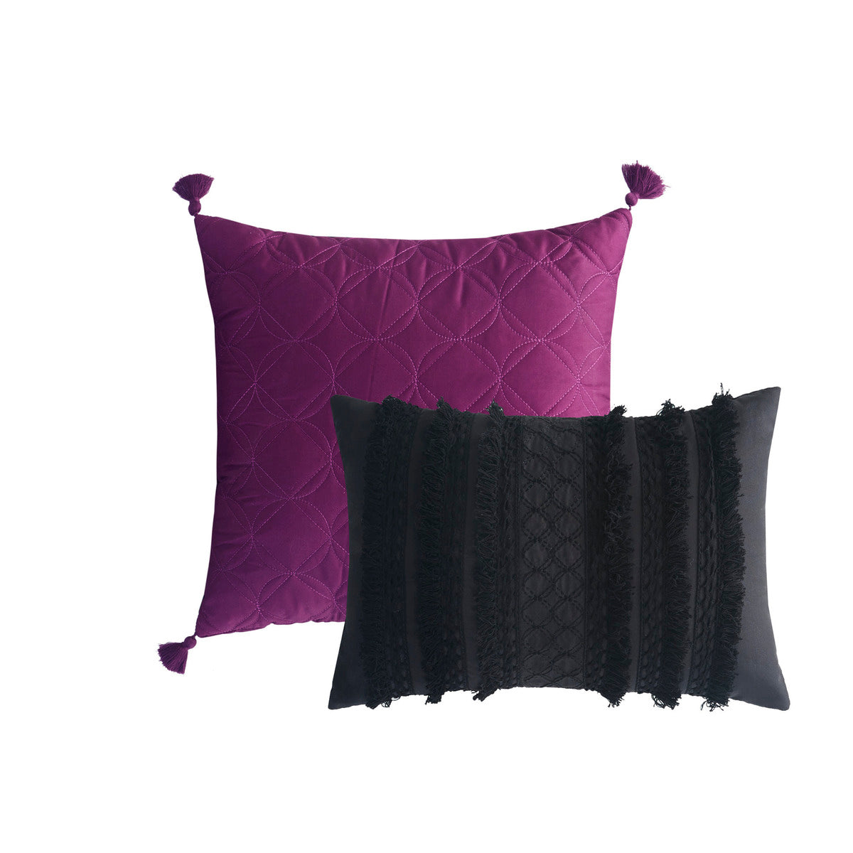 5 Piece Comforter Set Black King Cal King King Black Polyester